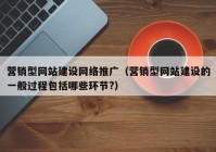 营销型网站建设网络推广（营销型网站建设的一般过程包括哪些环节?）