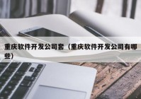 重庆软件开发公司套（重庆软件开发公司有哪些）