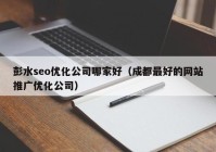 彭水seo优化公司哪家好（成都最好的网站推广优化公司）