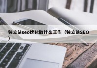 独立站seo优化做什么工作（独立站SEO）