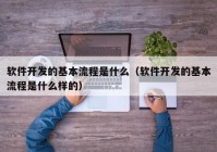 软件开发的基本流程是什么（软件开发的基本流程是什么样的）