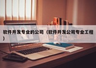 软件开发专业的公司（软件开发公司专业工程）