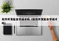 软件开发能自学成才吗（软件开发能自学成才吗）